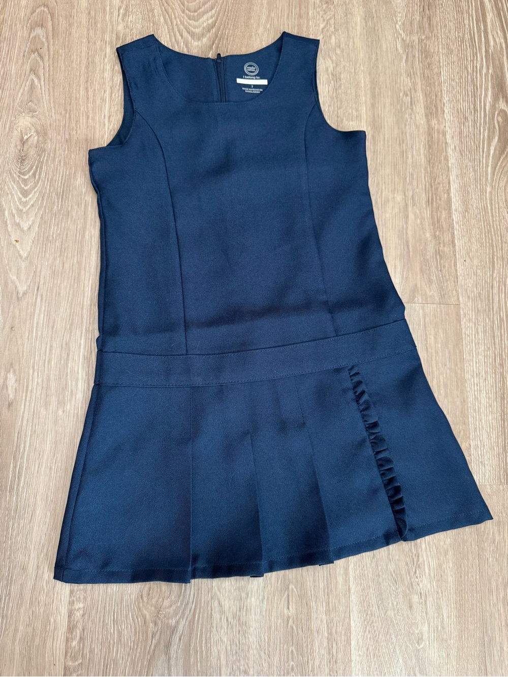 wonder nation Navy Ruffled Pleat Sleeveless School Uniform
